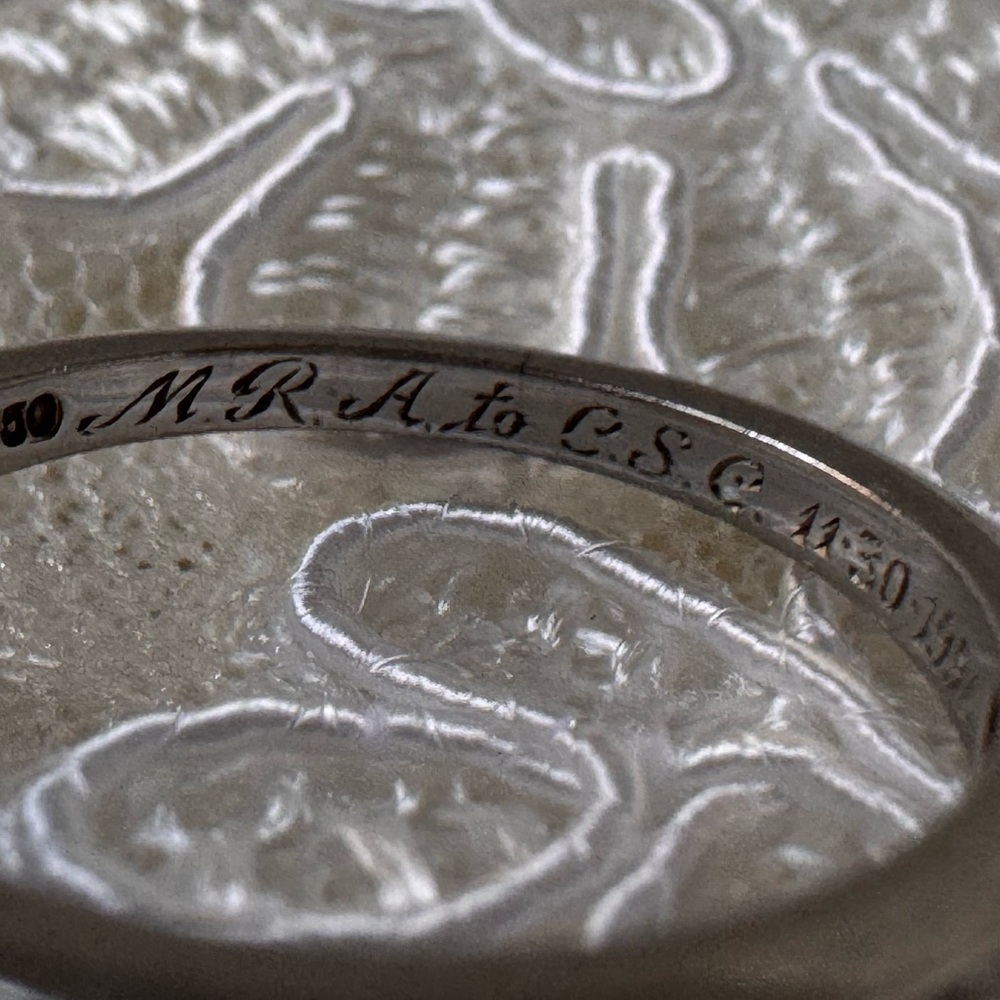 Authentic Vintage Tiffany and Co. Diamond Platinum Half Eternity Wedding Band - Picture 11 of 14